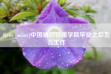 如皋中国消防救援学院毕业之后怎么工作