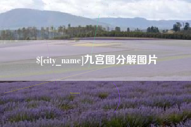 如皋九宫图分解图片