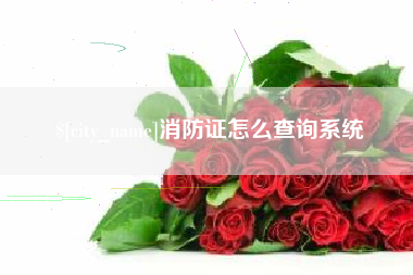 如皋消防证怎么查询系统