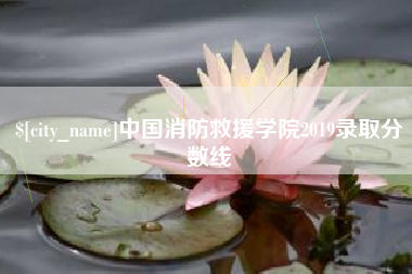 如皋中国消防救援学院2019录取分数线