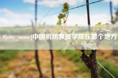 如皋中国消防救援学院在那个地方
