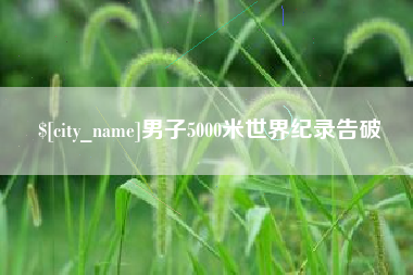 如皋男子5000米世界纪录告破
