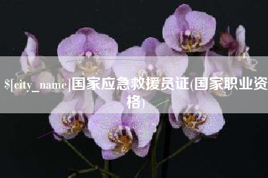 如皋国家应急救援员证(国家职业资格)