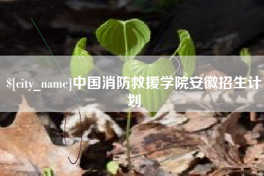 如皋中国消防救援学院安徽招生计划