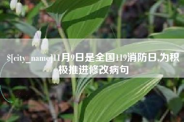 如皋11月9日是全国119消防日,为积极推进修改病句