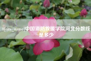 如皋中国消防救援学院河北分数线是多少