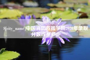 如皋中国消防救援学院2020年录取分数线是多少