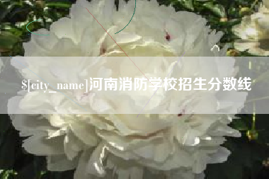 如皋河南消防学校招生分数线