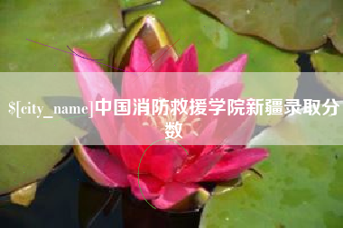 如皋中国消防救援学院新疆录取分数