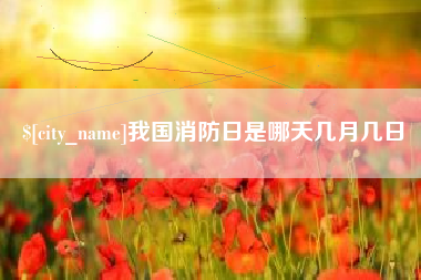 如皋我国消防日是哪天几月几日