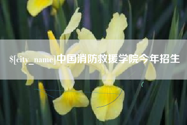 如皋中国消防救援学院今年招生