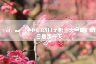 如皋全国消防日是哪一天宣传消防日是哪一天