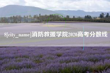 如皋消防救援学院2020高考分数线