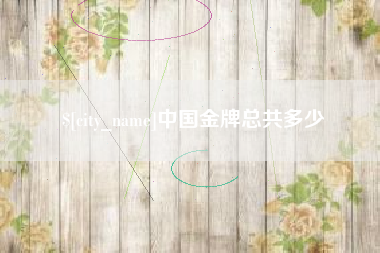 如皋中国金牌总共多少