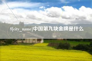 如皋中国第九块金牌是什么