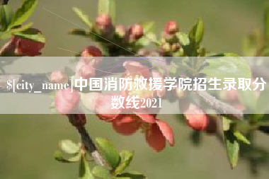 如皋中国消防救援学院招生录取分数线2021