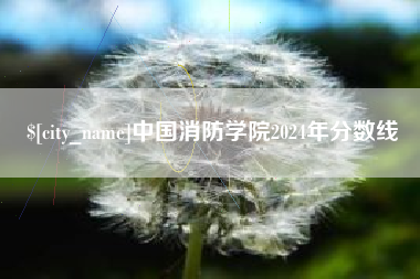 如皋中国消防学院2024年分数线