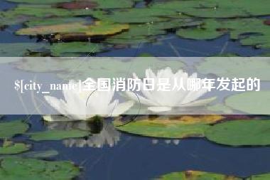 如皋全国消防日是从哪年发起的