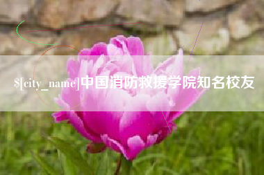 如皋中国消防救援学院知名校友