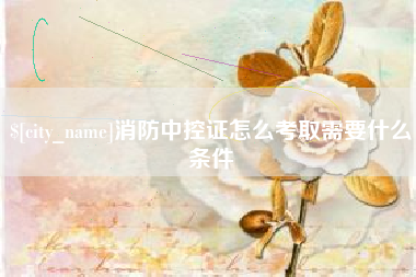 如皋消防中控证怎么考取需要什么条件