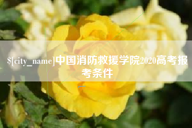 如皋中国消防救援学院2020高考报考条件