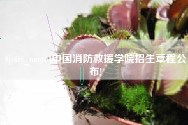 如皋中国消防救援学院招生章程公布!